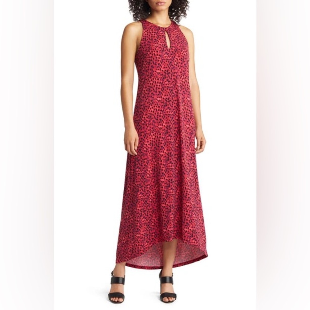 Tommy Bahama Jasmina Lagoon Leopard Print Sleeveless Dress M